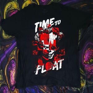 M - Pennywise IT "Time to Float" Horror Blood Red Clown Collage